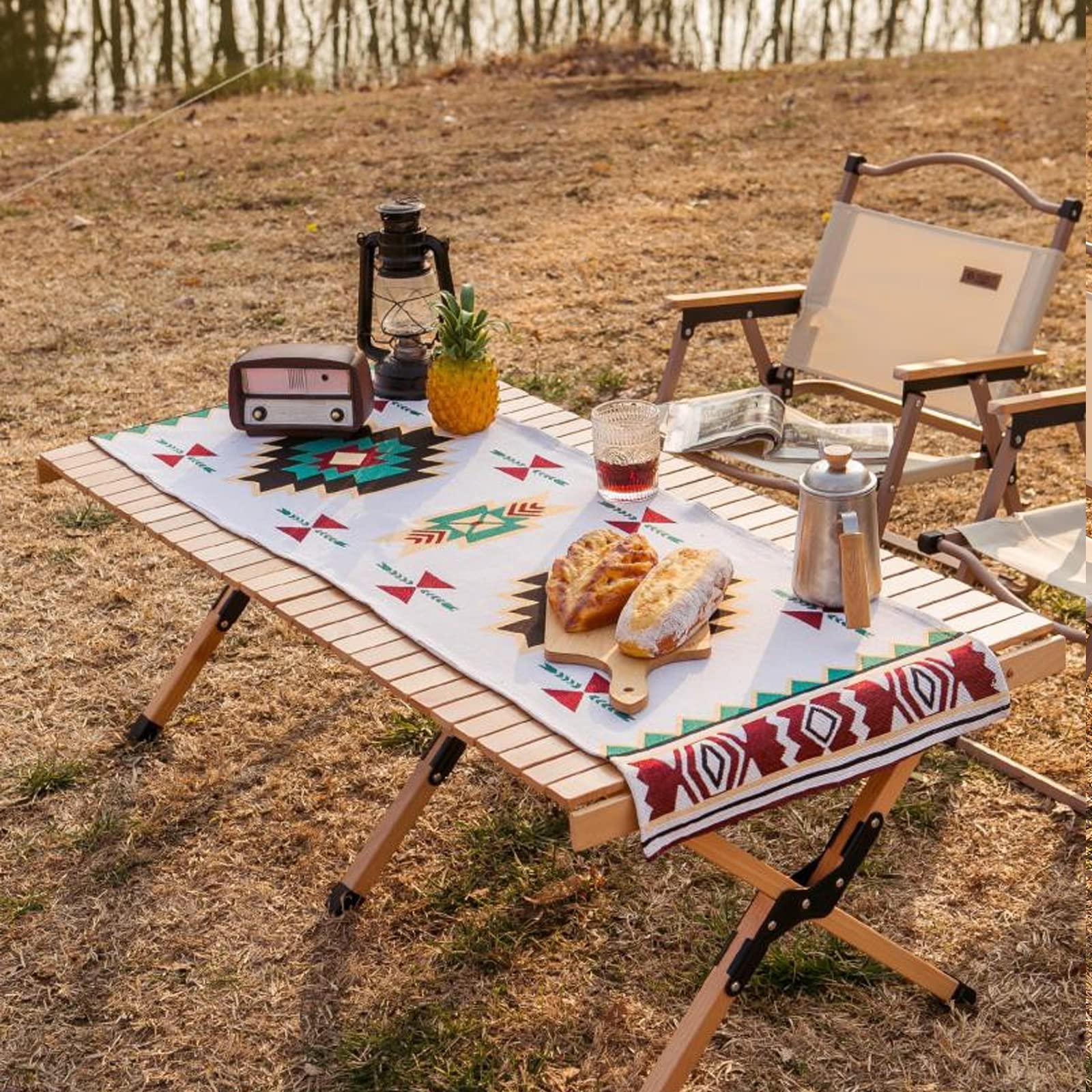 Amazon.co.jp: Materialist テーブルランナー キャンプ マット ins